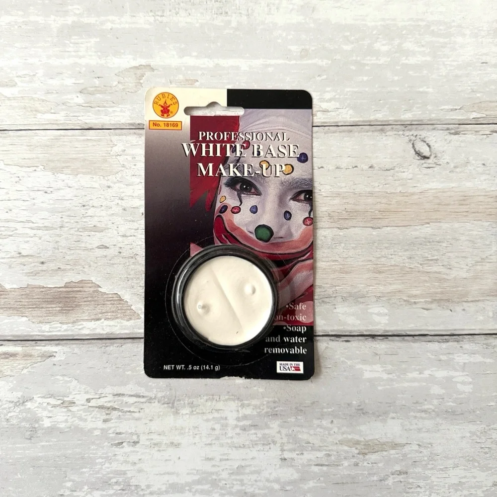 Rubies Professional White Base Makeup Clown Make Up Costume Halloween NEW